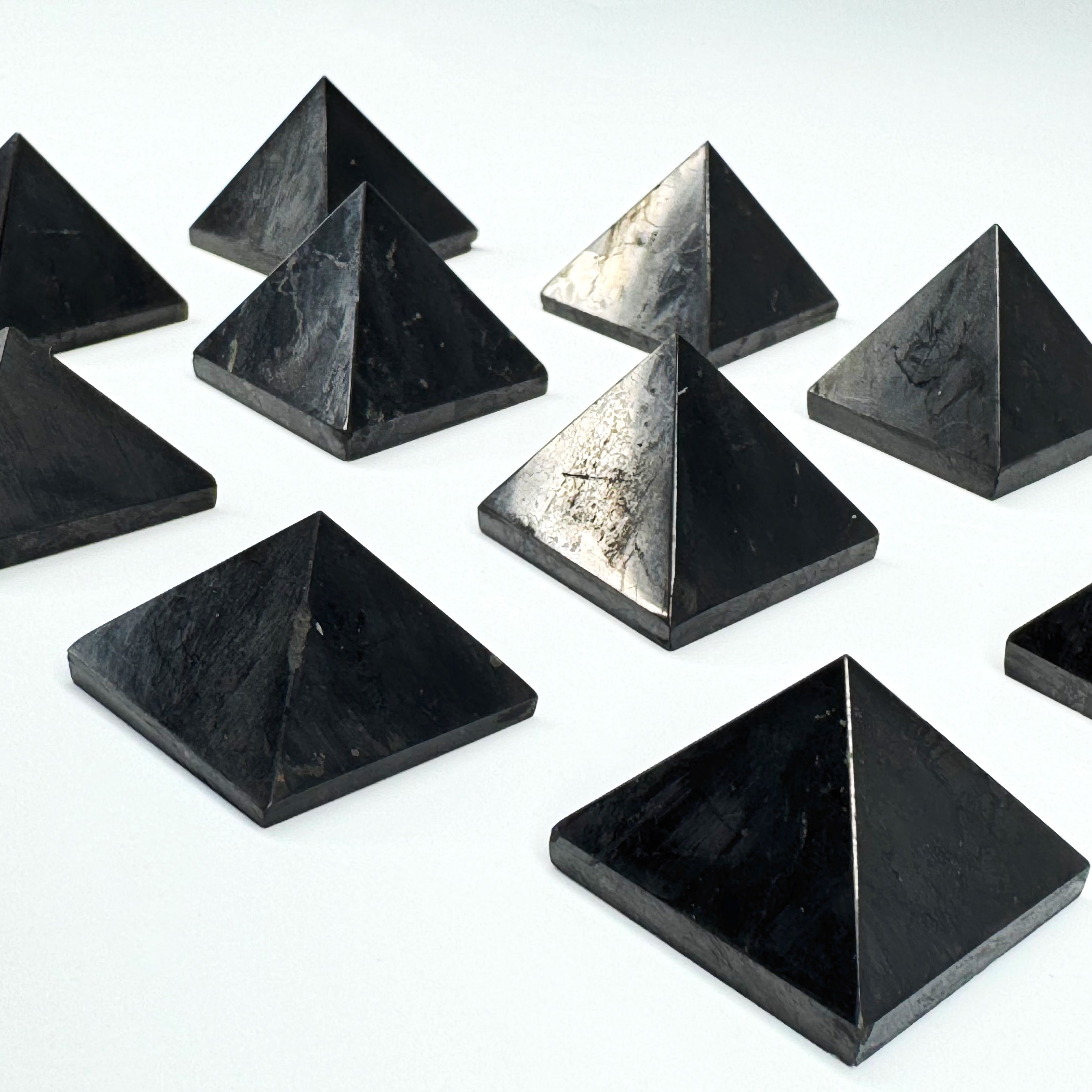 25mm Mini Shungite Pyramids – Ruby's Healing Crystals