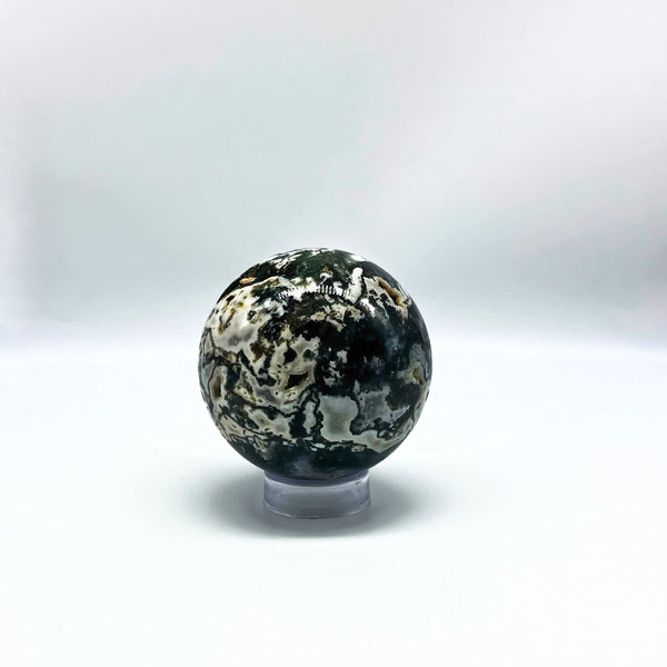 Moss Agate Sphere Nature's Elegance in Stone