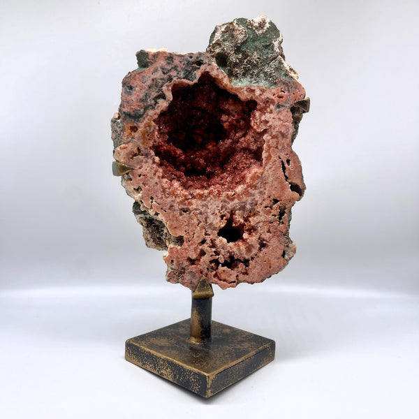 Pink Amethyst Display on Stand Graceful Gemstone