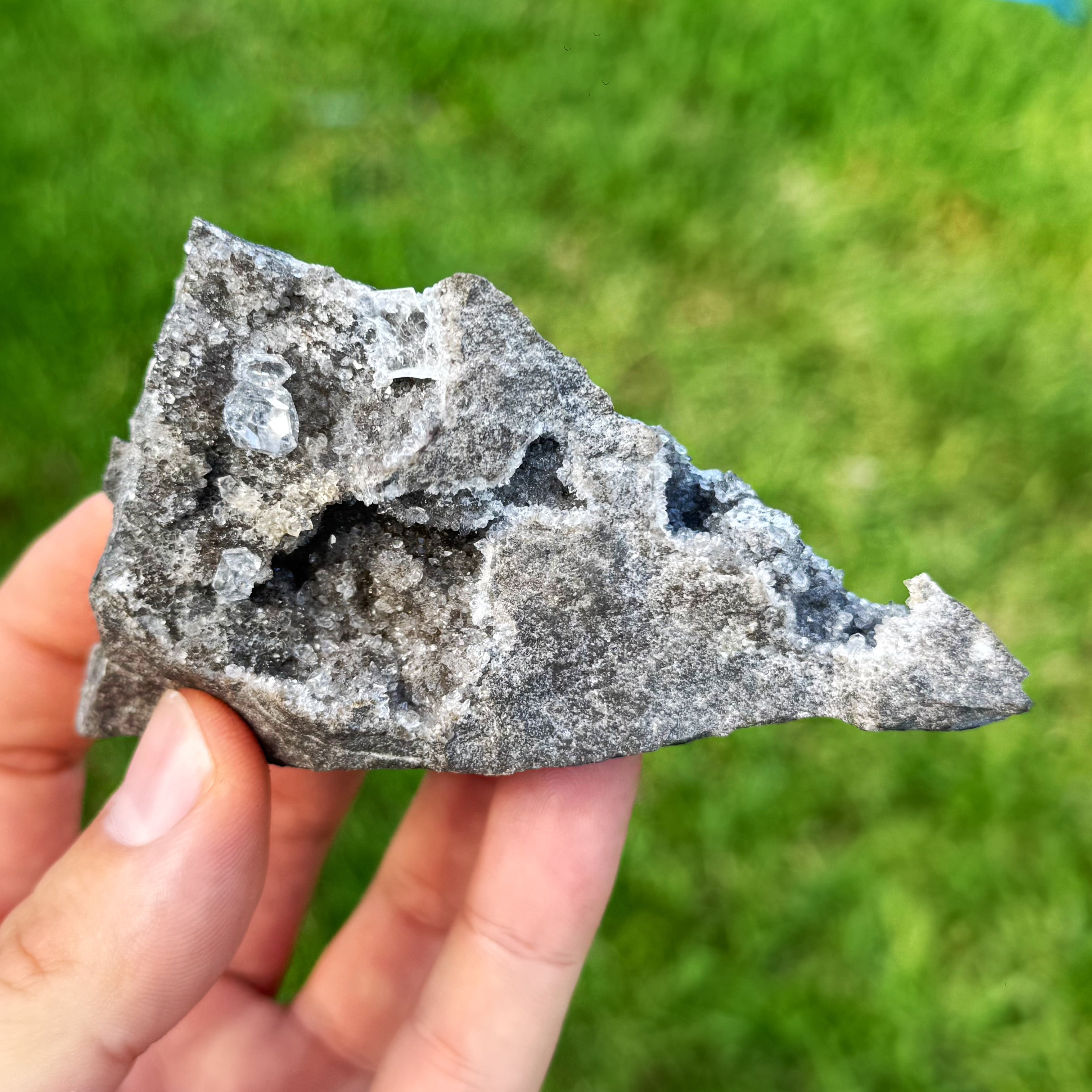 Herkimer Diamonds on Matrix – Ruby's Healing Crystals