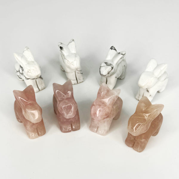 Crystal Bunny Carvings