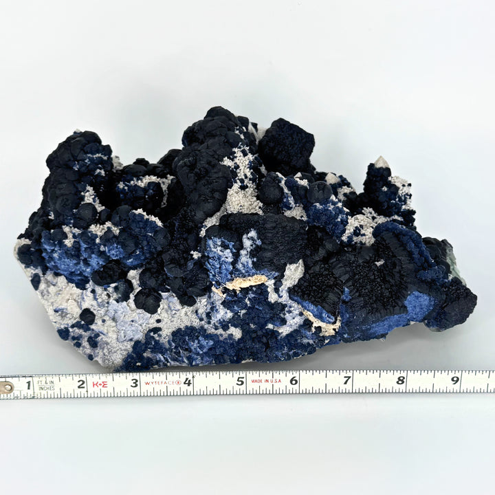 Blueberry Fluorite on Quartz (MUSEUM GRADE) – Ruby's Healing Crystals
