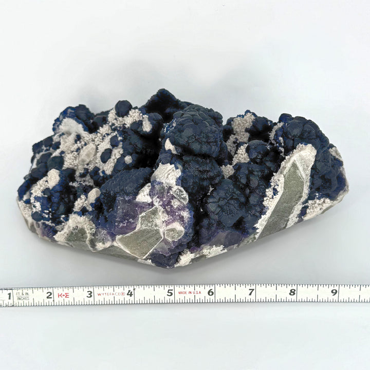 Blueberry Fluorite on Quartz (MUSEUM GRADE) – Ruby's Healing Crystals