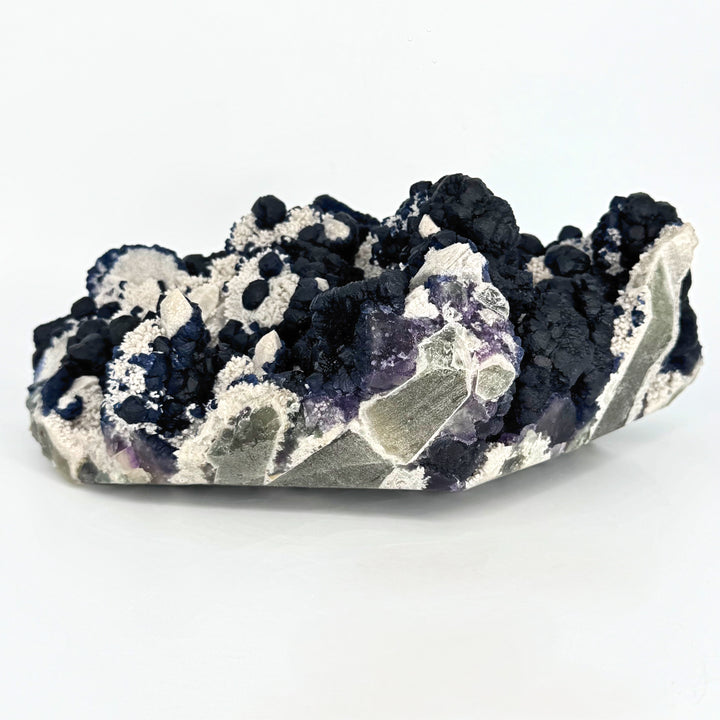 Blueberry Fluorite on Quartz (MUSEUM GRADE, Personal Collection) – Ruby ...