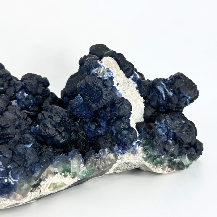 Blueberry Fluorite on Quartz (MUSEUM GRADE, Personal Collection) – Ruby ...