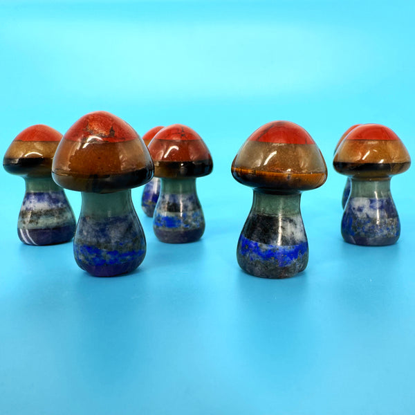 1.5" Chakra Mushrooms