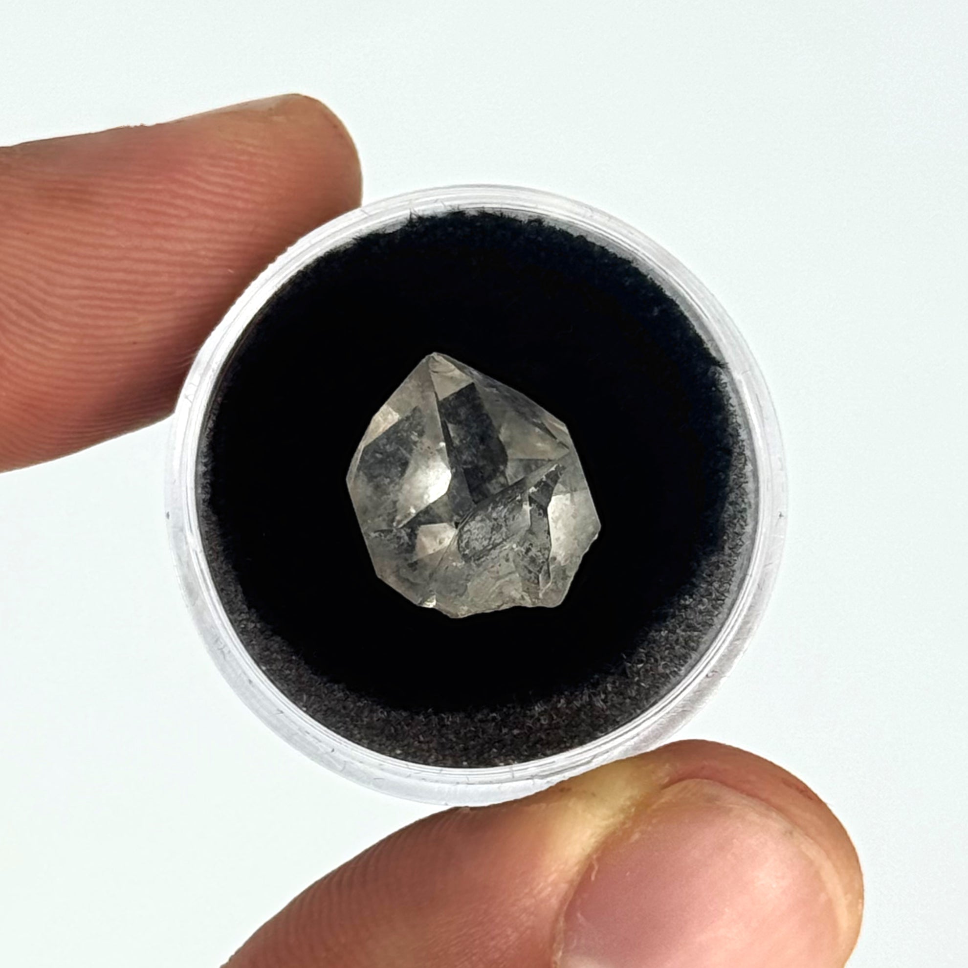 Mini Herkimers in Specimen Cases – Ruby's Healing Crystals