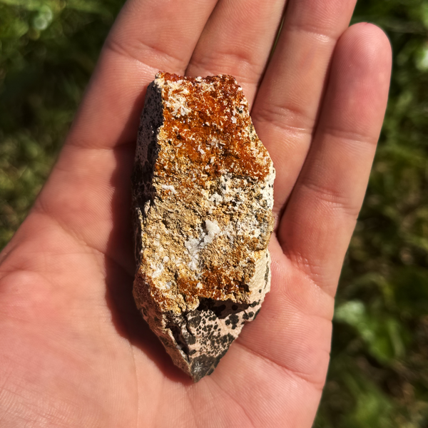 Vanadanite on Barite Specimen