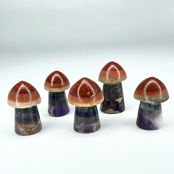 1.5" Chakra Mushrooms