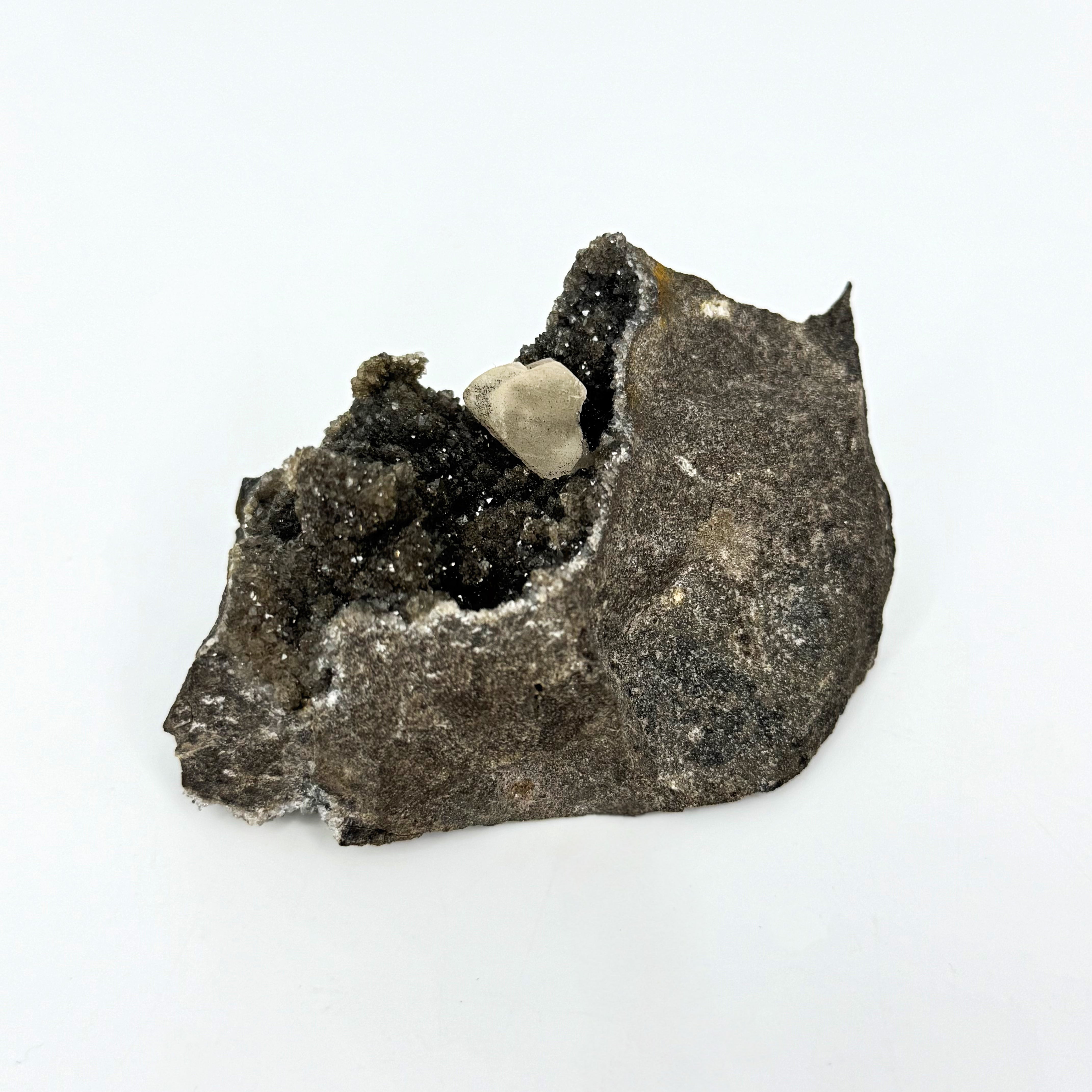 Herkimer Diamond Matrix with Calcite – Ruby's Healing Crystals