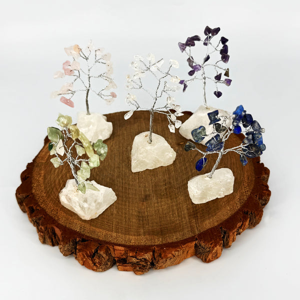 Mini Crystal Trees with Quartz Base