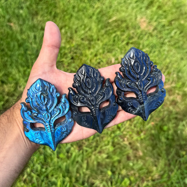 4" Labradorite Masks