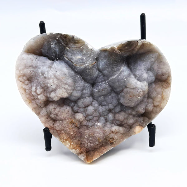 Amethyst Geode Heart (Display Stand Included)