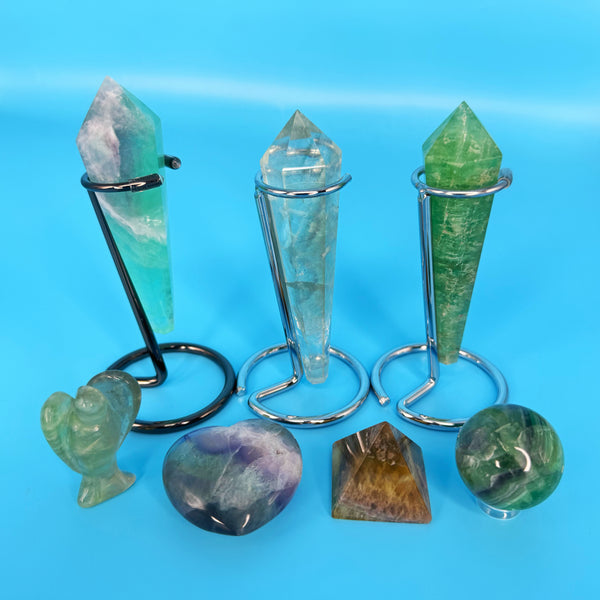 Fluorite Scepter with Custom Stand