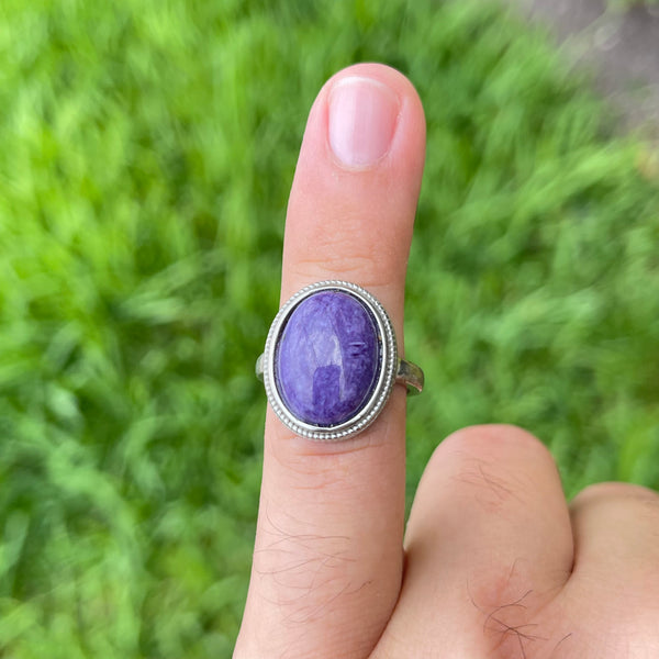 Charoite Rings