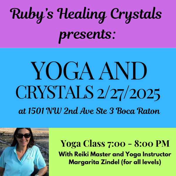 Yoga and Crystals 2/27/2025 @ Ruby's Healing Crystals