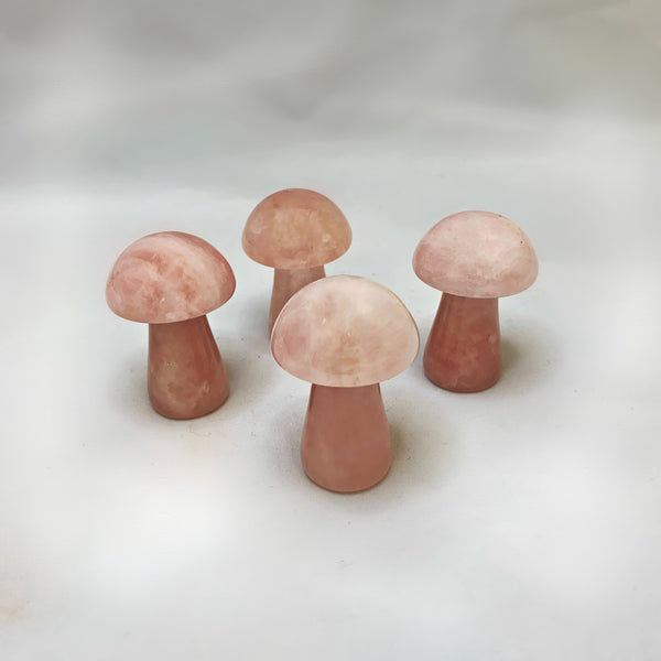 Rose Quartz Mushrooms